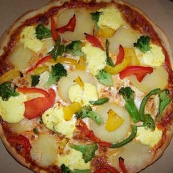 Uno Pizza Service - Grundpizza + Broccoli + Bratkartoffeln + Paprika + Sauce Hollondaise - Food Delivery Services Near Me - Leipzig, SN