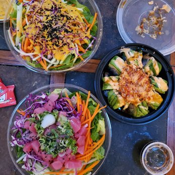 Amura Sushi Cafe - Tuna poke, side house salad, & volcano roll - Sushi Bars Near Me - Virginia Beach, Virginia Amura Sushi Cafe - Tuna poke, side house salad, & volcano roll - Sushi Bars Near Me - Virginia Beach, Virginia