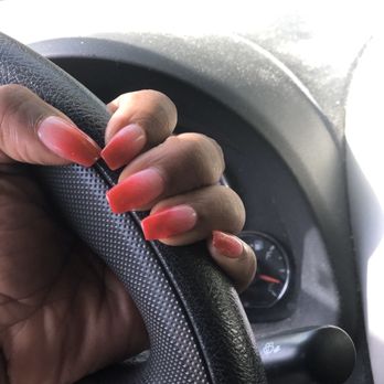 I Memory Nail Spa - Pink and red ombré, my nails. - Nail Salons Near Me - Massapequa Park, New York I Memory Nail Spa - Pink and red ombré, my nails. - Nail Salons Near Me - Massapequa Park, New York