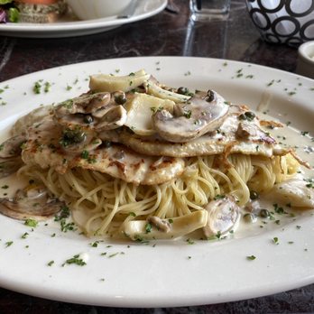 Grand Lux Cafe - Lemon Chicken Piccata - American Near Me - Paramus, New Jersey Grand Lux Cafe - Lemon Chicken Piccata - American Near Me - Paramus, New Jersey