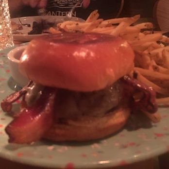 Silverlake Bistro - Delicious double patty burger with smoked bacon. Great to share. Skinny fries! - American Near Me - Miami Beach, Florida Silverlake Bistro - Delicious double patty burger with smoked bacon. Great to share. Skinny fries! - American Near Me - Miami Beach, Florida