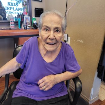 Premier Cuts - Mama getting done up!! - Hair Salons Near Me - San Antonio, Texas