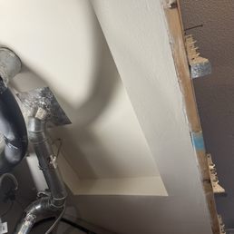 Beautiful repair of the drywall! Beautiful repair of the drywall!