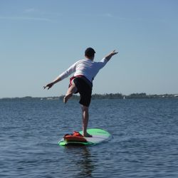 SUP Eco Adventures - Showing off on the paddle board
