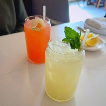 Terravita - Scarlet Berry ($12) | Lychee Ginger Fizz ($12) - New American Near Me - Edgewater, New Jersey