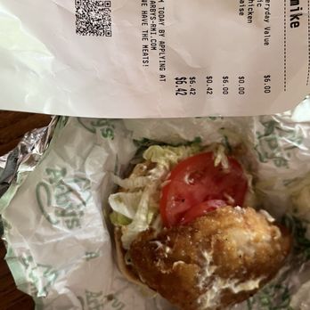 Arby's - Classic Crispy Chicken Sandwich - Fast Food Near Me - Murphy, North Carolina