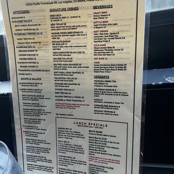 Sweet Fish Sushi Bar - Menu - Sushi Bars Near Me - Playa Vista, California