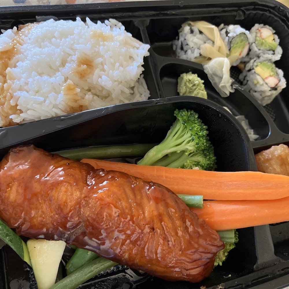 Yellowstone Sushi - B2. Salmon Teriyaki Lunch Bento Box - Sushi Bars Near Me - Forest Hills, New York Yellowstone Sushi - B2. Salmon Teriyaki Lunch Bento Box - Sushi Bars Near Me - Forest Hills, New York