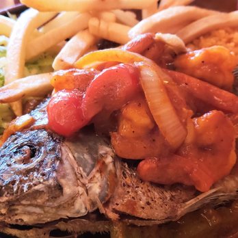 LA VECINDAD - Mojarra Frita a la Diabla (deep Fried Tilapia with spicy shrimps). Delicious ! - Tacos Near Me - Las Vegas, Nevada LA VECINDAD - Mojarra Frita a la Diabla (deep Fried Tilapia with spicy shrimps). Delicious ! - Tacos Near Me - Las Vegas, Nevada