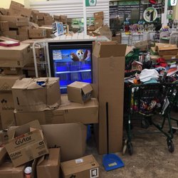 Dollar Tree - Inventory just sitting there even though shelves are empty at 6 pm.