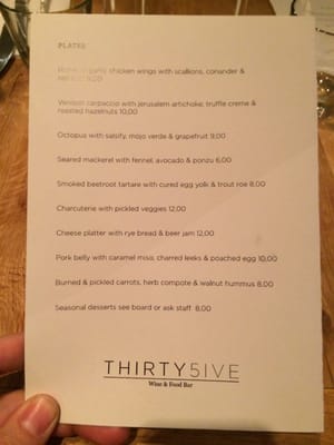 Menu photo 3 Thirty5ive Amsterdam, NH