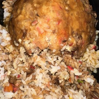 Chinese Munch In - This is BBQ Egg Foo Young, white rice and Bbq Fried Rice. - Chinese Near Me - Wheeling, Illinois Chinese Munch In - This is BBQ Egg Foo Young, white rice and Bbq Fried Rice. - Chinese Near Me - Wheeling, Illinois