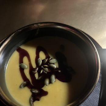 Extra Dirty Cocktail Club - butternut squash & apple bisque - Cocktail Bars Near Me - Boston, Massachusetts