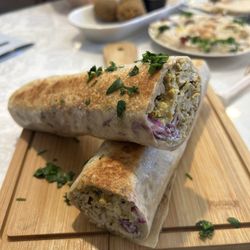 Petra Bakery & Restaurant - Saj Wrap Chicken Shawarma Sandwich