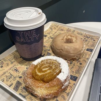 The Salty Donut - Pumpkin roll donut, brown butter donut, lattee - Donuts Near Me - Tampa, Florida The Salty Donut - Pumpkin roll donut, brown butter donut, lattee - Donuts Near Me - Tampa, Florida