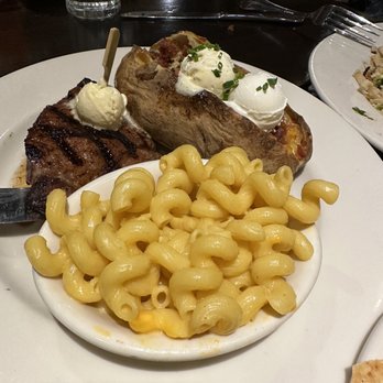 Claim Jumper Restaurants - Time center cut filet with Mac&cheese and baked potato - American Near Me - Las Vegas, Nevada Claim Jumper Restaurants - Time center cut filet with Mac&cheese and baked potato - American Near Me - Las Vegas, Nevada