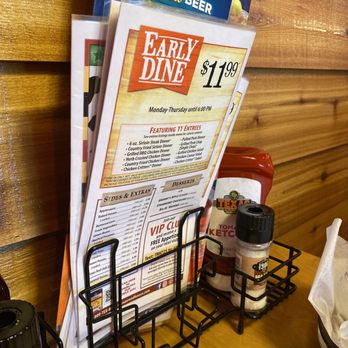 Texas Roadhouse - Back of menu - Steakhouses Near Me - Fort Worth, Texas Texas Roadhouse - Back of menu - Steakhouses Near Me - Fort Worth, Texas