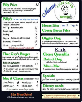 Menu photo 3 That Guy's Bistro Redmond, OR Menu photo 3 That Guy's Bistro Redmond, OR