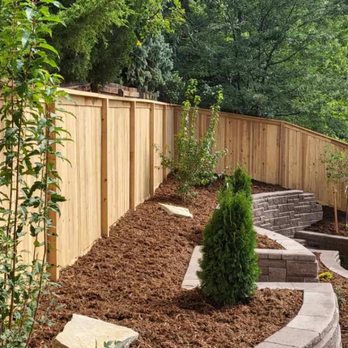 Dream Landscape Services - AB retaining wall in the Ashler tan blend, plantings and mulch. - Landscape Architects or Designers Near Me Dream Landscape Services - AB retaining wall in the Ashler tan blend, plantings and mulch. - Landscape Architects or Designers Near Me