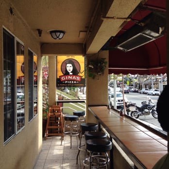 Gina's Pizza - The outside patio - Italian Near Me - Laguna Beach, California