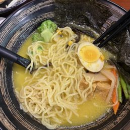 Vegan ramen plus egg Vegan ramen plus egg