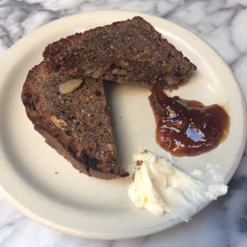 Gjelina - Buckewheat banana bread. A bit smaller than what is pictured. - New American Near Me - Venice, California Gjelina - Buckewheat banana bread. A bit smaller than what is pictured. - New American Near Me - Venice, California
