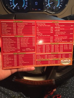 Menu photo 2 Star-Lite Fried Chicken San Juan, TX Menu photo 2 Star-Lite Fried Chicken San Juan, TX