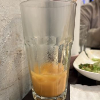 Shine Thai Cuisine - Thai Iced Tea (Finished fast because it's so good!) - Thai Near Me - Daly City, California Shine Thai Cuisine - Thai Iced Tea (Finished fast because it's so good!) - Thai Near Me - Daly City, California