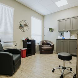 Natural Bio Health - Patient exam room for full panel labs to optimizing hormone health. IV therapy also available for wellness and immune health in Round Rock.