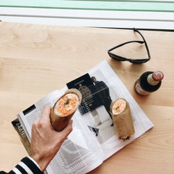 Ryú - Sushi Burrito while waiting for the plane to arrive