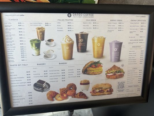 Menu photo 2 Qargo Coffee Las Vegas, NV