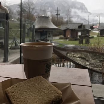 Caffe Garibaldi - Latte, gluten free date bar, and a perfect view - Bakeries Near Me - Squamish, British Columbia Caffe Garibaldi - Latte, gluten free date bar, and a perfect view - Bakeries Near Me - Squamish, British Columbia