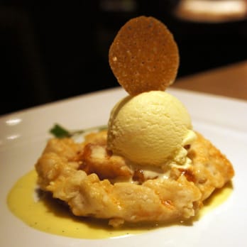 Bymark - apple crostata with caramel crunch ice cream - Canadian (New) Near Me - Toronto, Ontario