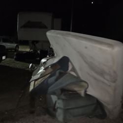 Hi-Tide Recreation - Justin trash he dropped off at the current rv park I'm staying at, using the company work truck.