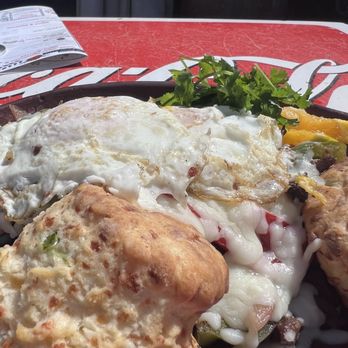 La Cheve Bakery and Brews - Asada + Eggs and the delicious jalapeño biscuit! - Breakfast & Brunch Near Me - Napa, California