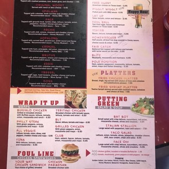 Thirst & Ten - a menu for a restaurant - Sports Bars Near Me - Cleveland, Ohio
