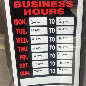 George Webb - a business hours sign in a window - American Near Me - New Berlin, Wisconsin George Webb - a business hours sign in a window - American Near Me - New Berlin, Wisconsin