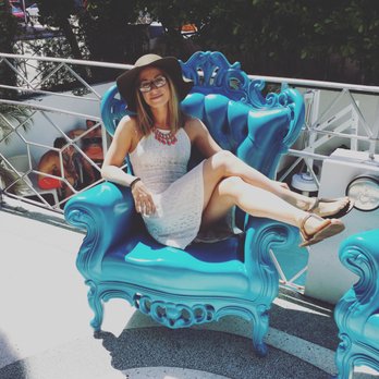The Stiles Hotel - The Stiles Hotel has these two cute turquoise chairs overlooking their pool area... Perfect photo-op! - Hotels Near Me - Miami Beach, Florida