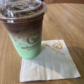Brew & Banh Mi Cafe - Pandan Coffee Latte - Coffee & Tea Near Me - Milpitas, California Brew & Banh Mi Cafe - Pandan Coffee Latte - Coffee & Tea Near Me - Milpitas, California