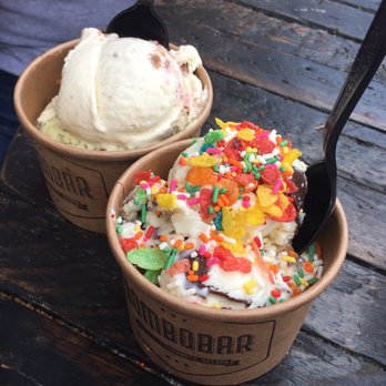 BomboBar - Gelato: pistachio & banana split and caramilzed coconut fudge & stracciatella - Desserts Near Me - Chicago, Illinois BomboBar - Gelato: pistachio & banana split and caramilzed coconut fudge & stracciatella - Desserts Near Me - Chicago, Illinois