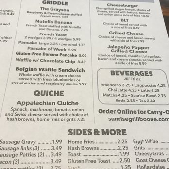 Sunrise Grill - American Near Me - Boone, North Carolina Sunrise Grill - American Near Me - Boone, North Carolina