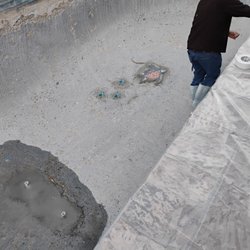 Malins Pool & Patio Supplies - Getting ready for pebble