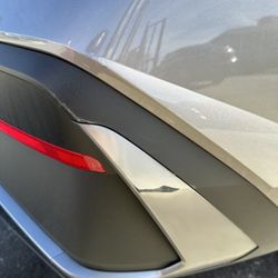 Bassam Auto Towing - The damage caused by the Bassam tow truck driver, who hit our car and did not stop. It is a 2024 Hyundai ELANTRA with 300 miles on it.