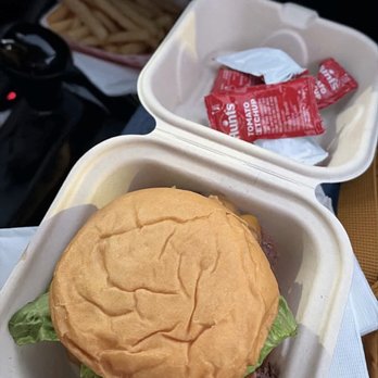 Beep’s Burgers - 1/4 lb Beep's Burger and french fries. - Burgers Near Me - San Francisco, California