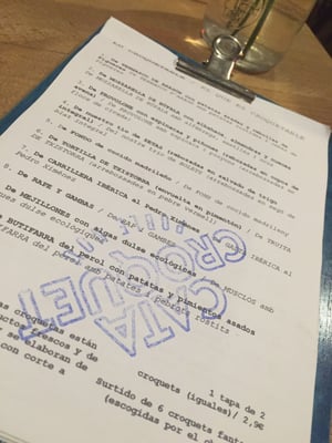 Menu photo 5 Catacroquet Barcelona, B