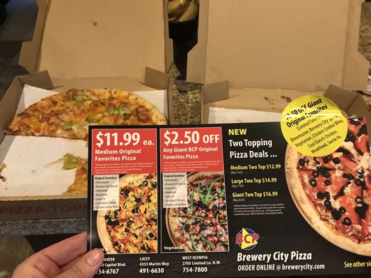 Menu photo 1 Brewery City Pizza Tumwater, WA Menu photo 1 Brewery City Pizza Tumwater, WA