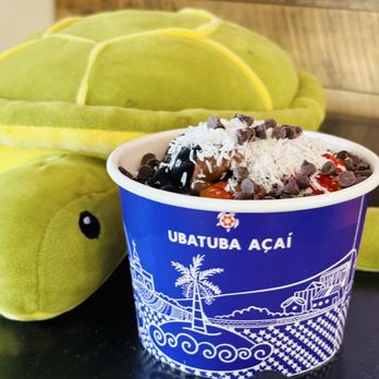Ubatuba Açaí - Fullerton - They save the Turles in Brazil, that is amazing thats why they have turtles everywhere :) beautiful - Juice Bars & Smoothies Near Me - Fullerton, California
