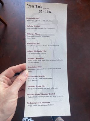 Menu photo 4 Prost! Portland, OR