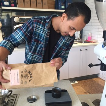 Merit Coffee - Weighting those beans for the perfect cup! - Coffee & Tea Near Me - Dallas, Texas