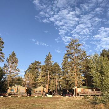 Shore Acres Lodge - Looking up at the cabins from the water - Big Bear Lake, CA